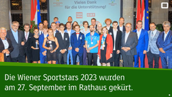 Infoscreen berichtet über das Fest der Wiener Sportstars 2023